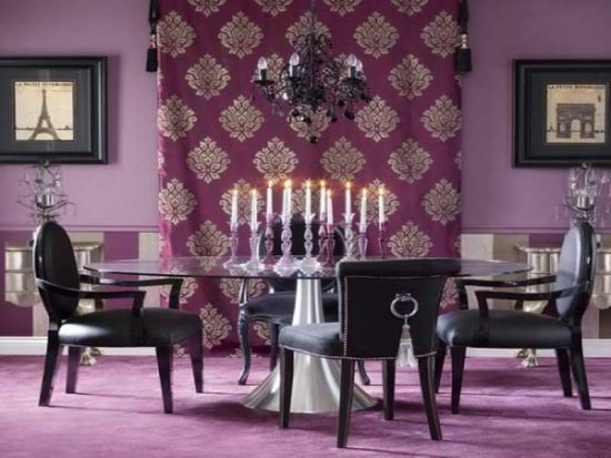 dining purple eclectic homedesignlover credit