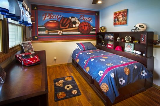 50 sports bedroom ideas for boys | ultimate home ideas