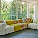 Alluring L shaped living room seating idea