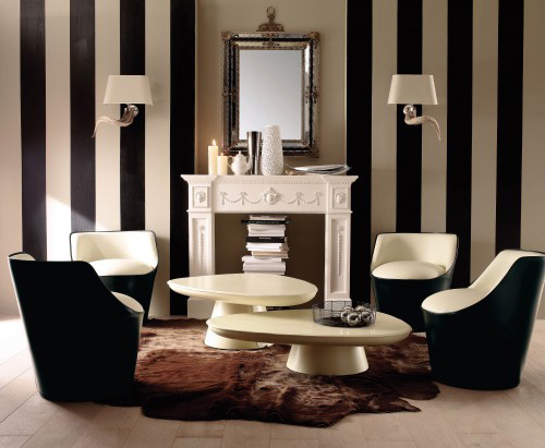 striped wall accent