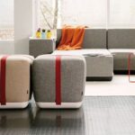 Modern seating arrangements with Sake pouf