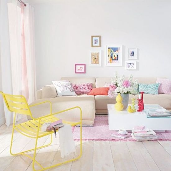 Rustic Pastel Living Room Rustic Living Room