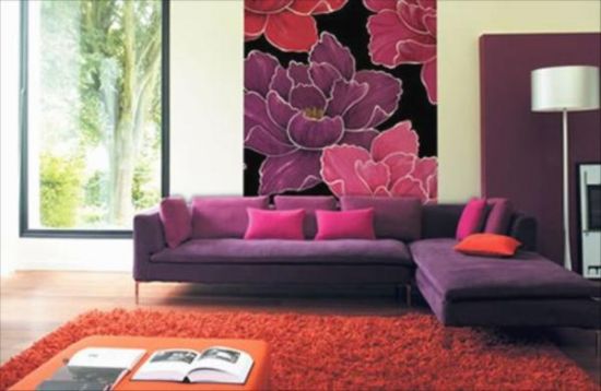 Appealing floral wallpaper design
