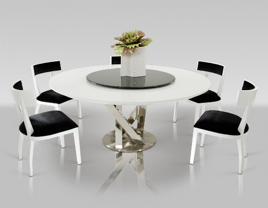 Round dining table designs