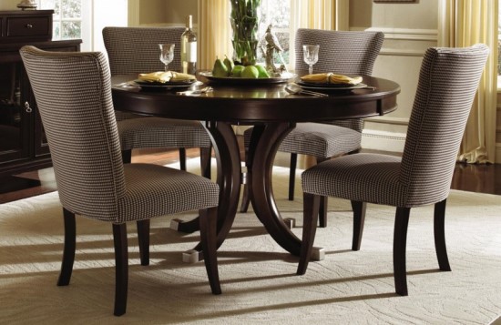 Round dining table designs