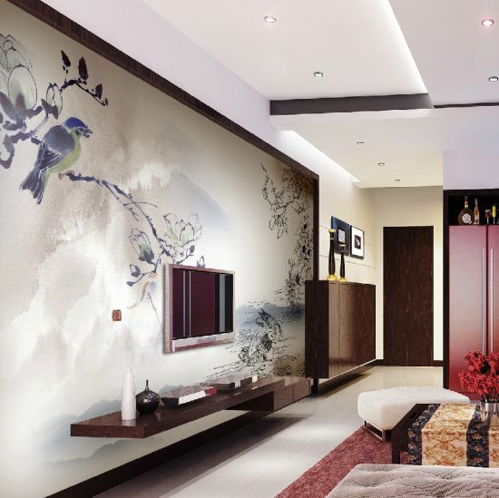 Gorgeous Chinese Sketch Wallpaper design