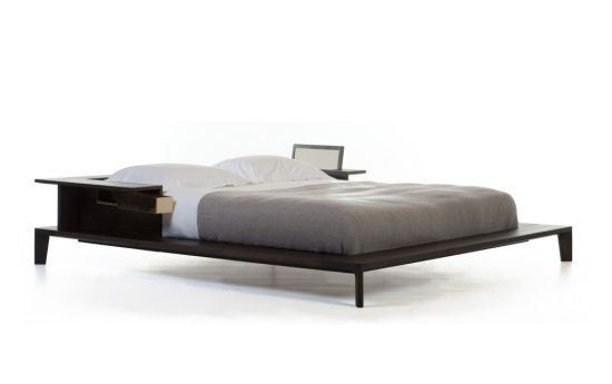 Sleek platform bed design