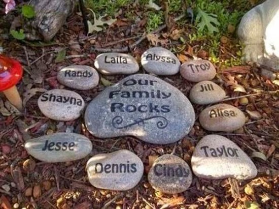 Garden rocks decor ideas