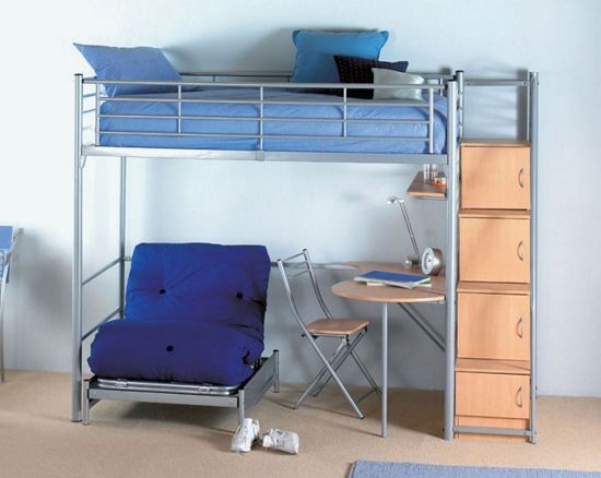 45 Bunk Bed Ideas With Desks Ultimate, Bunk Bed Sofa And Desk