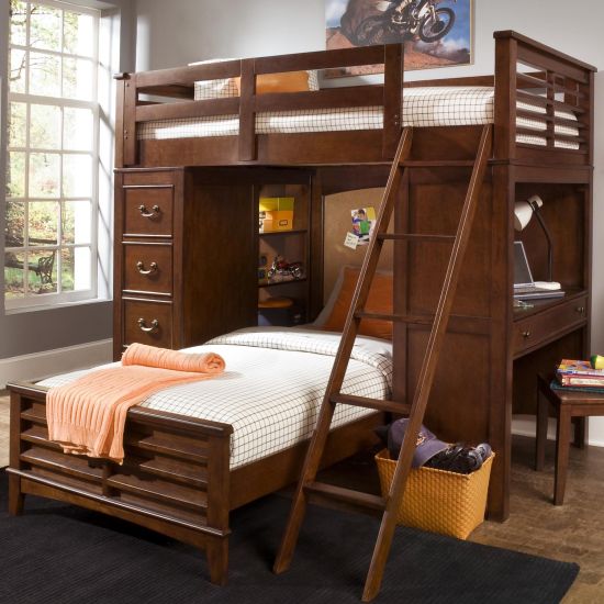 45 Bunk Bed Ideas With Desks Ultimate, How To Build A Twin Loft Bed With Desk Computer