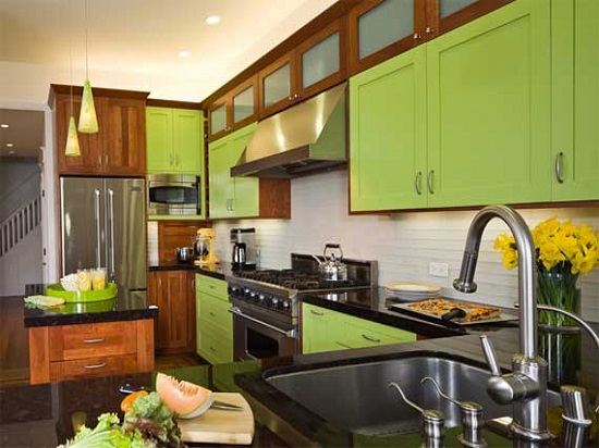 Lime Green Kitchen