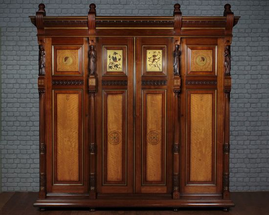 Stunning Medieval Cupboard With Sculptures And Designs Medieval Bedroom Furniture
