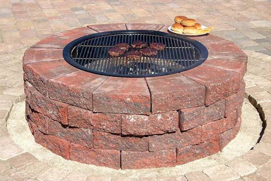 Clay Brick Fire Pit Design