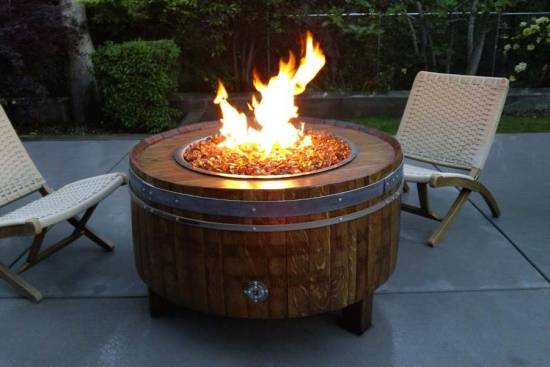 Natural Outdoor Gas Fire Pit