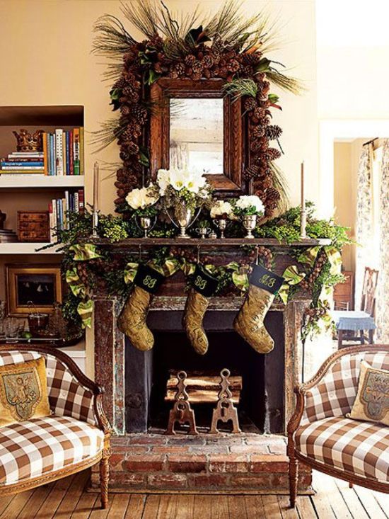 37 Inspiring Christmas Mantel Decorations Ideas | Ultimate ...