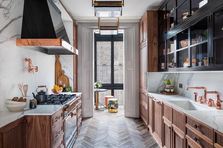 french style kitchen copper design